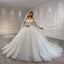 ChicSew Luxurious Off Shoulder A-Line Ball Gown Wedding Dress With Beading
