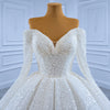 ChicSew Luxurious Off Shoulder Beaded Ball Gown Wedding Dress With Sequin