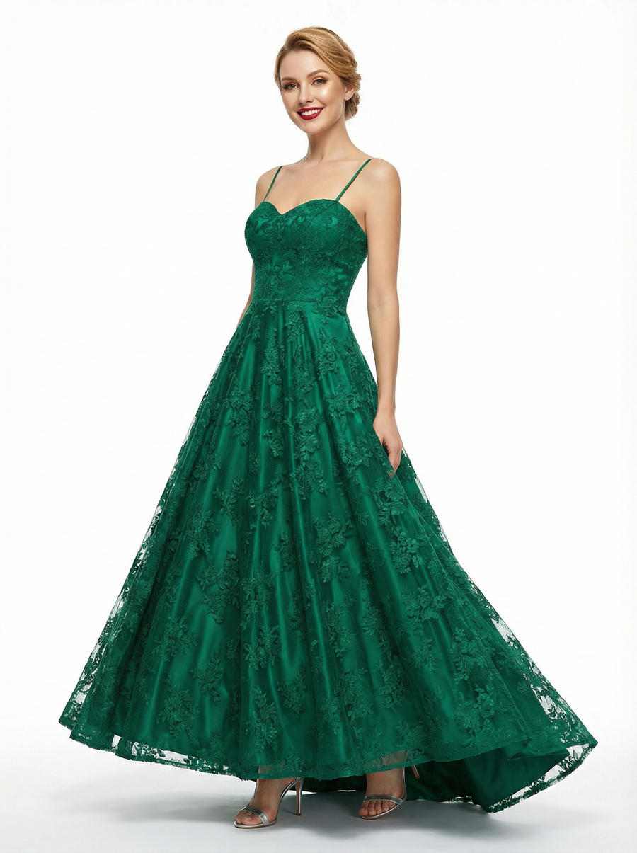 Stunning Full Lace A-line Formal Party Prom Dress Online