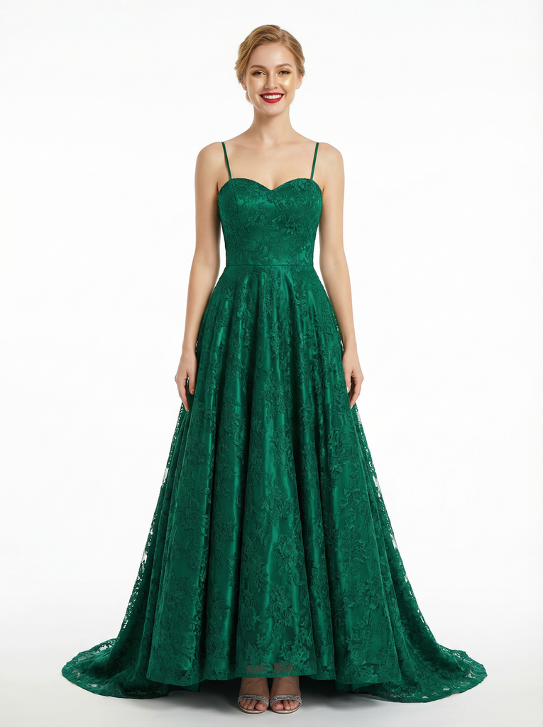 Stunning Full Lace A-line Formal Party Prom Dress Online