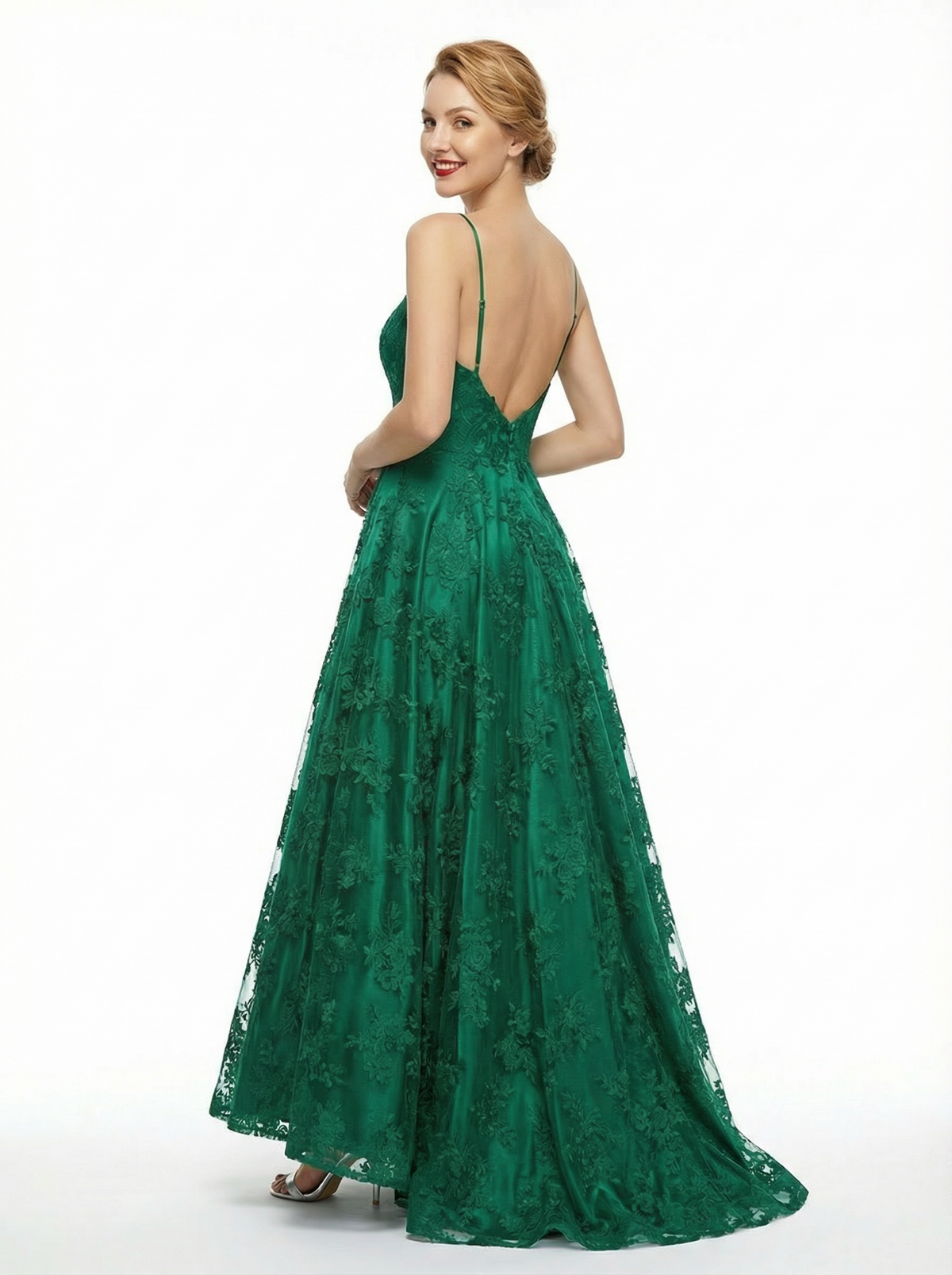 Stunning Full Lace A-line Formal Party Prom Dress Online