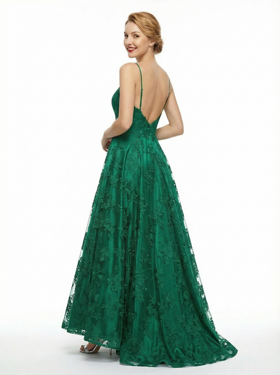 Stunning Full Lace A-line Formal Party Prom Dress Online