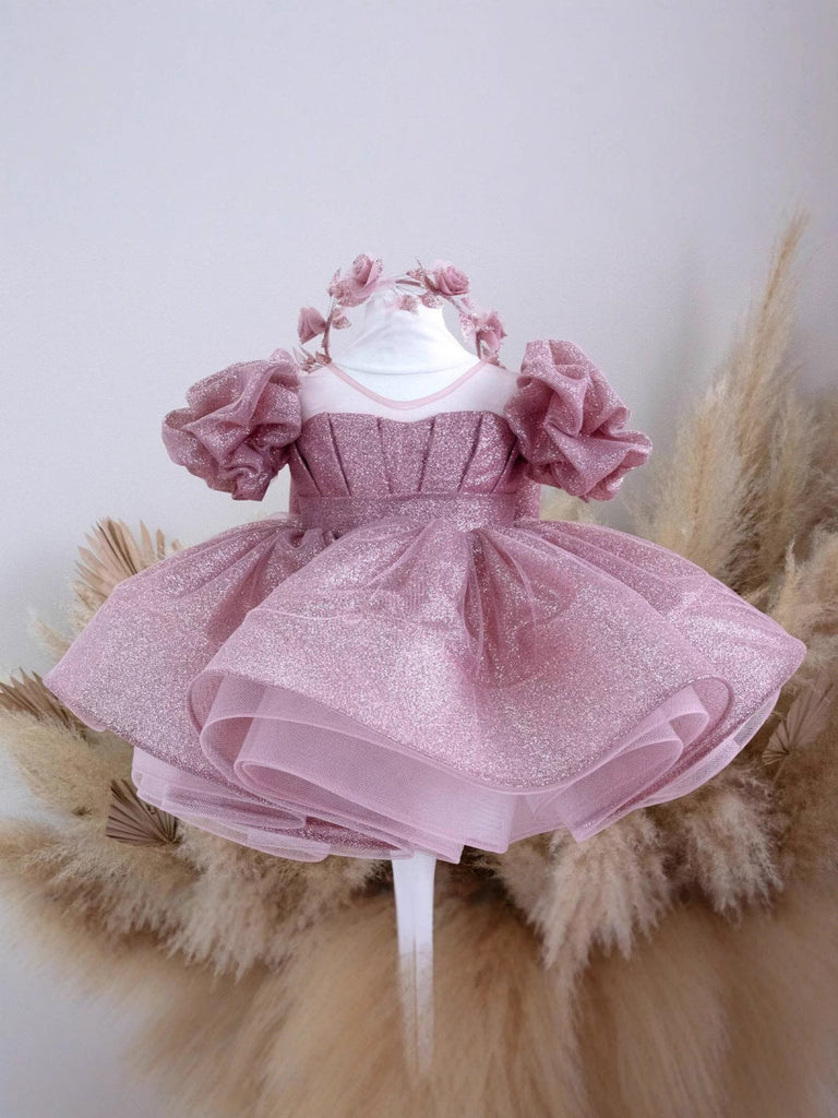 Cute Flower Girls Dresses Bow Bead Princess Kids Bridesmaid Dress Girl - ChicSew Cute Flower Girls Dresses Bow Bead Princess Kids Bridesmaid Dress Girl - ChicSew
