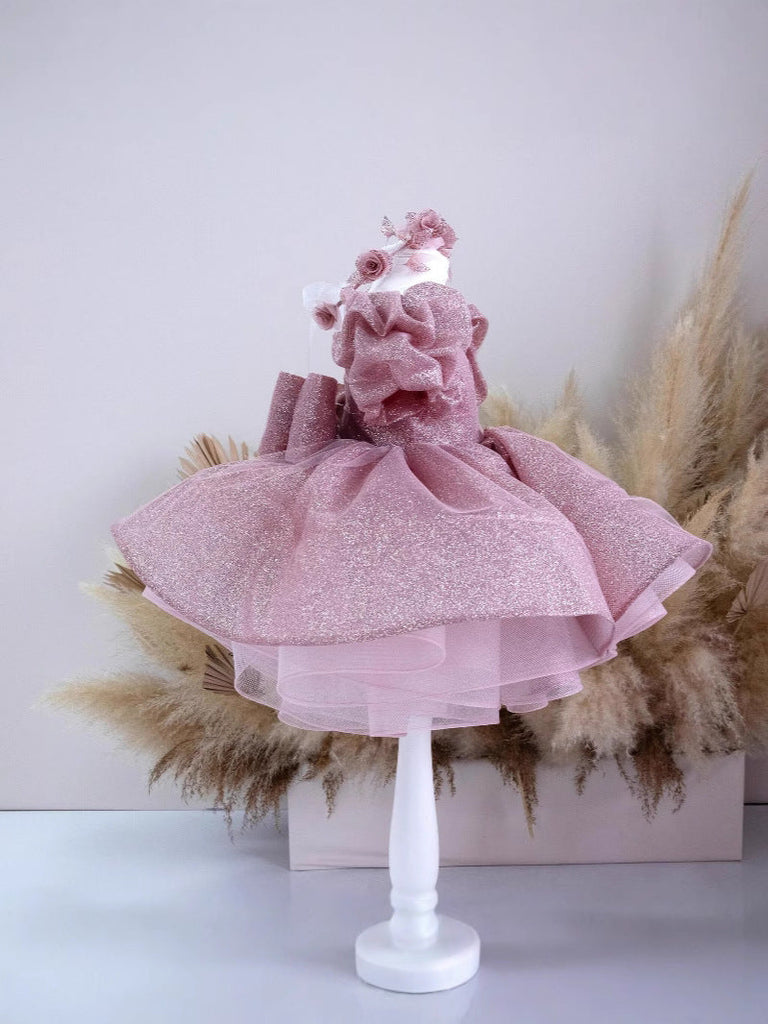 Cute Flower Girls Dresses Bow Bead Princess Kids Bridesmaid Dress Girl - ChicSew Cute Flower Girls Dresses Bow Bead Princess Kids Bridesmaid Dress Girl - ChicSew