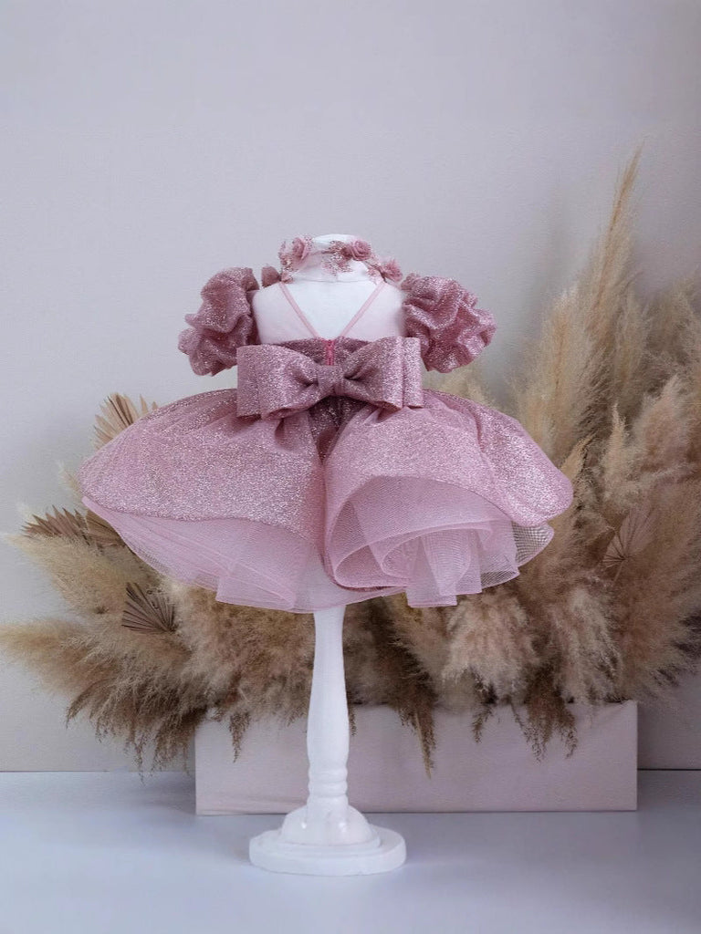 Ball Gown Little Girl Pink Bridesmaid Dresses Cute Flower Girls Dresses Bow Bead Princess Kids Bridesmaid Dress Ball Gown Little Girl Pink Bridesmaid Dresses Cute Flower Girls Dresses Bow Bead Princess Kids Bridesmaid Dress