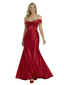 ChicSew Elegant Cold Shoulder Satin Floor Length Mermaid Formal Prom Dress