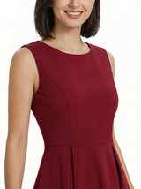 Chicsew Chic Scoop Sleeveless Ruched Knee-Length A-Line Mother Of The Brides Dress