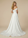 Mermaid Off Shoulder Sweetheart Maxi Long Satin Wedding Dresses Online