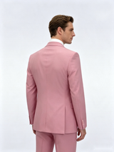Classic 1 Piece Pink Men's Suit with Regular Fit and Sophisticated Peak Lapel