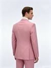 Classic 1 Piece Pink Men's Suit with Regular Fit and Sophisticated Peak Lapel