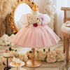 Girl's Dresses Vintage Flower Girls Dress For Wedding Evening Children Princess Party Pageant Long Gown