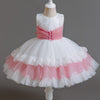 Cupcake Princess Flower Girls Dress with Train Cute Gown for Wedding Kids Tutu Dresses