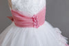 Cupcake Princess Flower Girls Dress with Train Cute Gown for Wedding Kids Tutu Dresses