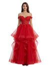 ChicSew Gorgeous Off the Shoulder A-line Tulle Prom Ball Gown