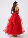 Gorgeous Off the Shoulder A-line Tulle Prom Ball Gown