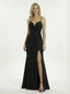 Sparkly Sequins V-neck Side Slit Mermaid Prom Dress