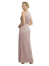 Chicsew Silky Satin Mother of The Bride Dress Long Flowy Classy Formal Gown