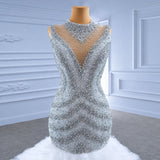 ChicSew Sleeveless Mermaid Ball Gown Wedding Dress With Rhinestone