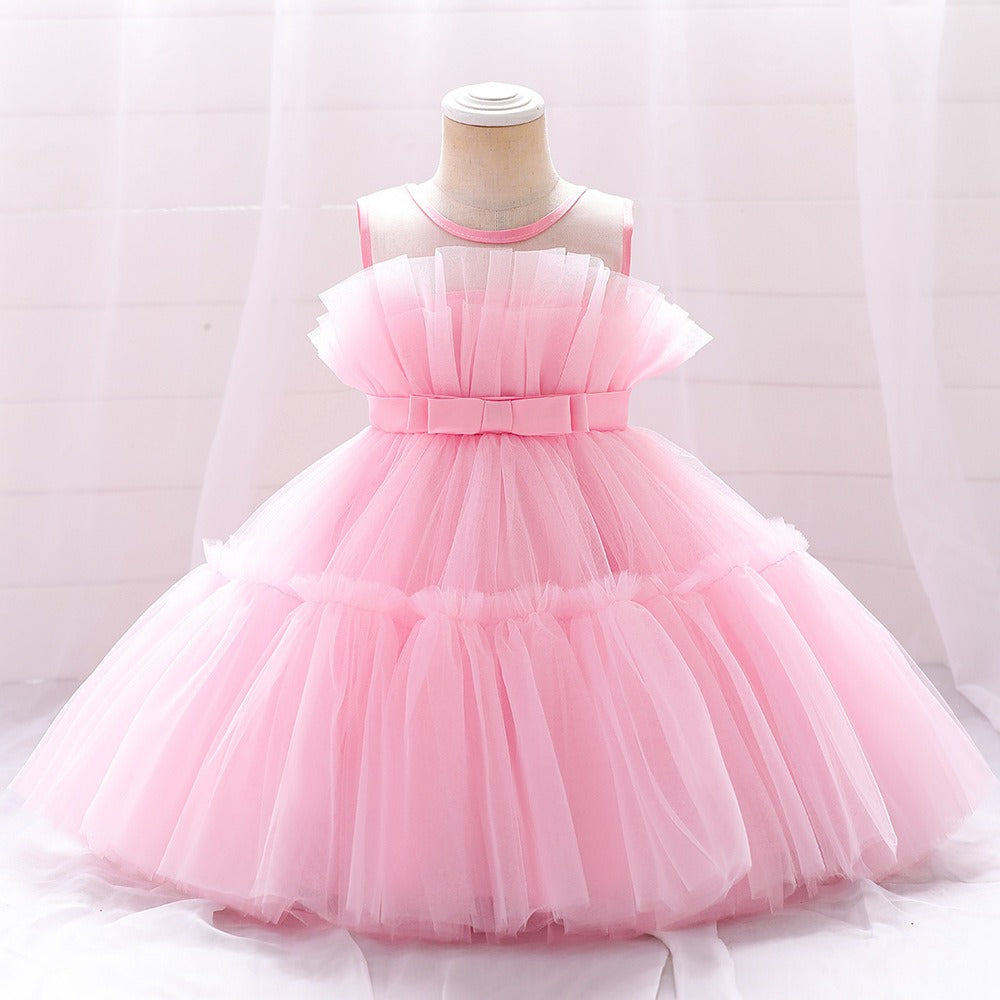 Princess Flower Girls Dress Cute Gown for Wedding Kids Tutu Dresses