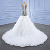 ChicSew Sleeveless Mermaid Ball Gown Wedding Dress With Rhinestone