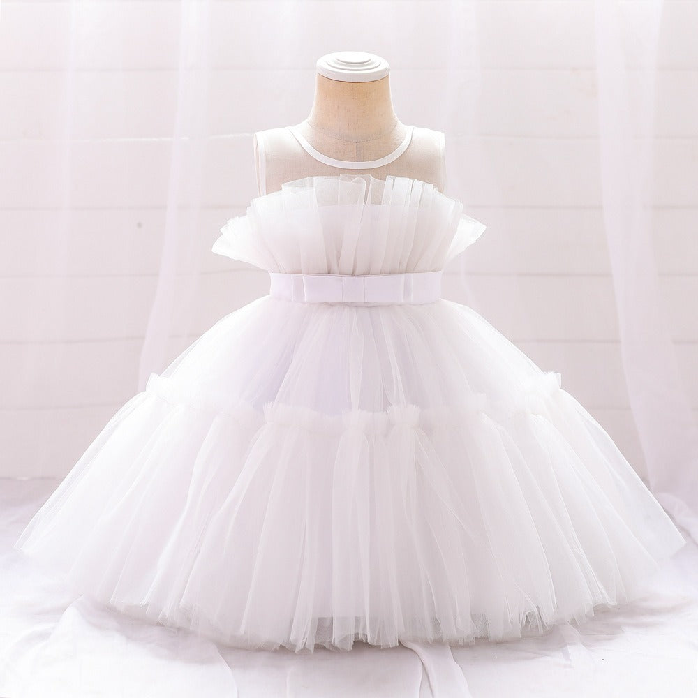 Princess Flower Girls Dress Cute Gown for Wedding Kids Tutu Dresses