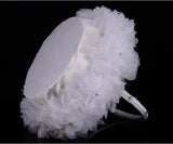 Creative Handmade Ostrich Feather Wedding Flower Basket, HL-5619