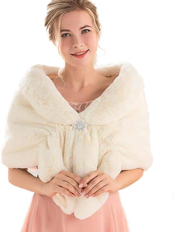 Faux Fur Collar Women's Neck Warmer Scarf Wrap