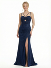 Sparkly Sweetheart Pleated Mermaid Prom Dress with Slit