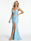Elegant Lace Applique Corset Prom Dress with Cap Sleeves