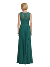 Elegant Scoop Sleeveless Lace Chiffon A-line Mother of The Bride Dresses
