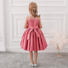 Luxury Satin Flower Girls Dress Elegant Princess Gown for Wedding Kids Tutu Dresses