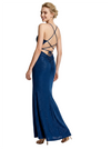 ChicSew Sexy Spaghetti Straps V-Neck Side Slit Mermaid Prom Gown Glitter Jersey Formal Dresses