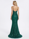 Sparkly Sequins Spaghetti Straps  Mermaid Prom Dress Formal Gown