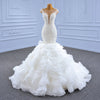 ChicSew Beaded Illusion Mermaid Ball Gown Wedding Dress