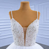 ChicSew Luxurious Spaghetti Straps Beaded Ball Gown Wedding Dress