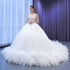 ChicSew Luxurious Spaghetti Straps Beaded Ball Gown Wedding Dress
