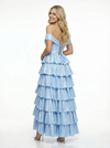 Stunnning Sweetheart A-line Layered Satin Prom Ball Gown