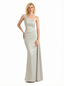 Ladies Sexy One Shoulder Silky Satin Ruched Mermaid Long Formal Evening Dresses