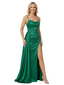 ChicSew Glamorous Spaghetti Strap Cowl Sparkly Dot Detail Ruched Mermaid Silhouette Floor Length Formal Evening Gown