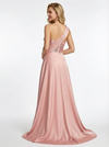 Unique Lace One Shoulder Ruched Satin Mermaid Prom Dress Overskirt