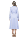 ChicSew V-Neck Long Sleeve Soft Satin Knee-Length A-Line Sophisticated Mother Of The Bride Dress