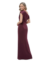 ChicSew Asymmetric Ruched Satin Mermaid Floor Length Mother of the Bride Dress