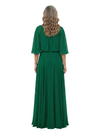 ChicSew Scoop Half Sleeve Floor Length Chiffon Elegant Mother of the Bride Dresses