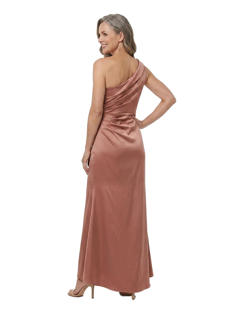 ChicSew Elegant One Shoulder Satin Sheath Mother Of The Bride Dresses Modern Ruched Design