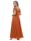 ChicSew V-Neck Pleats Chiffon A-Line Floor-Length Mother Of The Bride Dress