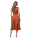 ChicSew Pretty Jewel Neck Mother Of The Bride Dresses Sleeveless Satin A-Line Party Gown