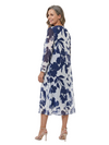 ChicSew Elegant Two Piece Tea-Length Long Sleeves Chiffon A-Line Mother Of The Bride Dresses With Jacket