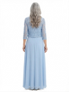 ChicSew Trendy Chiffon A-Line Scoop Mother Of The Groom Dresses With Lace Jacket