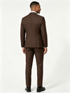 Classic 2 Piece Chocolate Men's Suit with Regular Fit and Sophisticated Peak Lapel