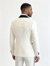 Color Blocking 3 Piece Men's Suit with Regular Fit and Sophisticated Peak Lapel